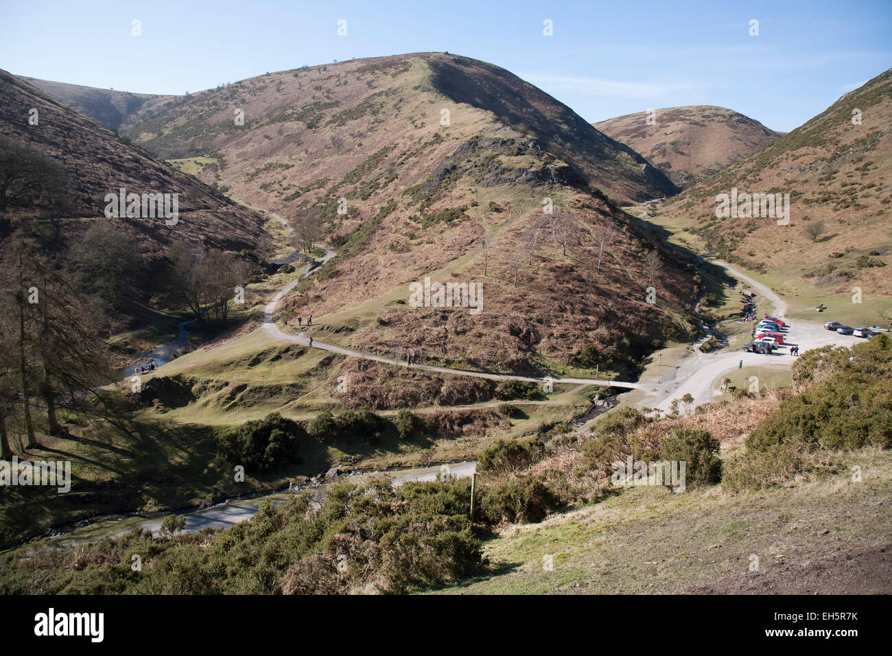 La vallée de moulin à carder, Shropshire, Angleterre. Banque D'Images