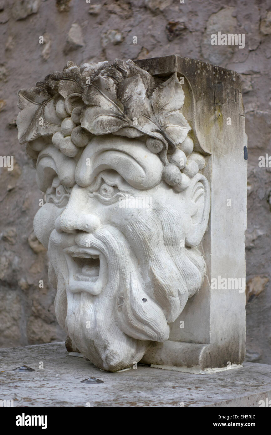 Bacchus sculpture dans le Jardin des Arts, Vernon, Eure, Haute-Normandie Banque D'Images