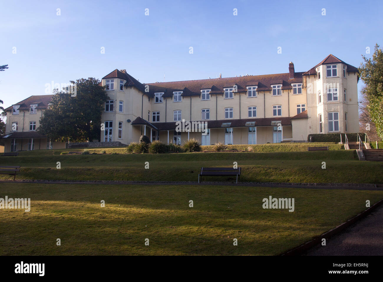 Les bureaux du conseil du district est du Devon à la Knowle, Sidmouth. Si le conseil prévoit aller de l'avant, les locaux seront vendus et réaménagé Banque D'Images