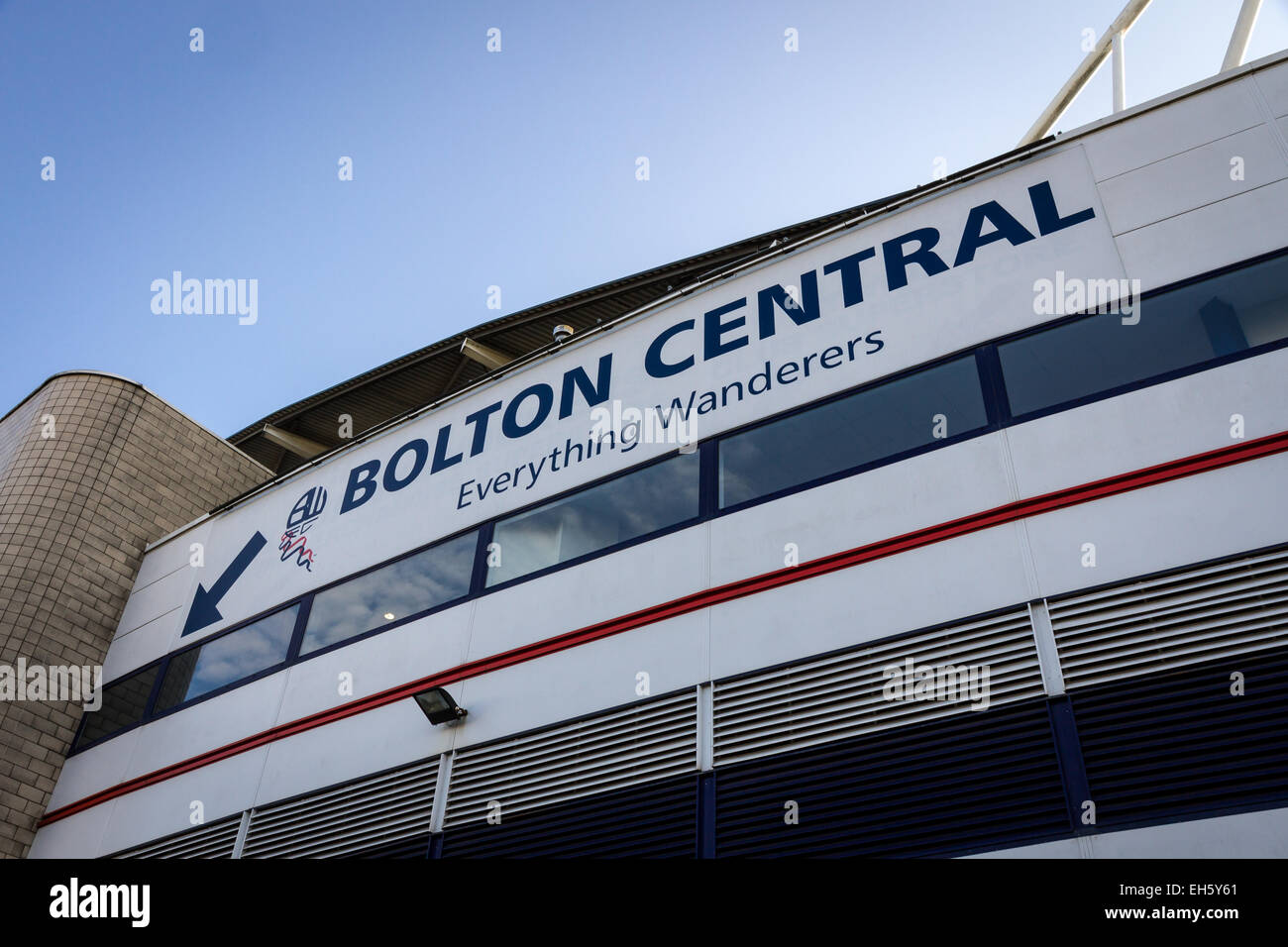 Magasin central à Bolton Bolton Wanderers stade Reebok Macron dans Horwich, Bolton. Banque D'Images