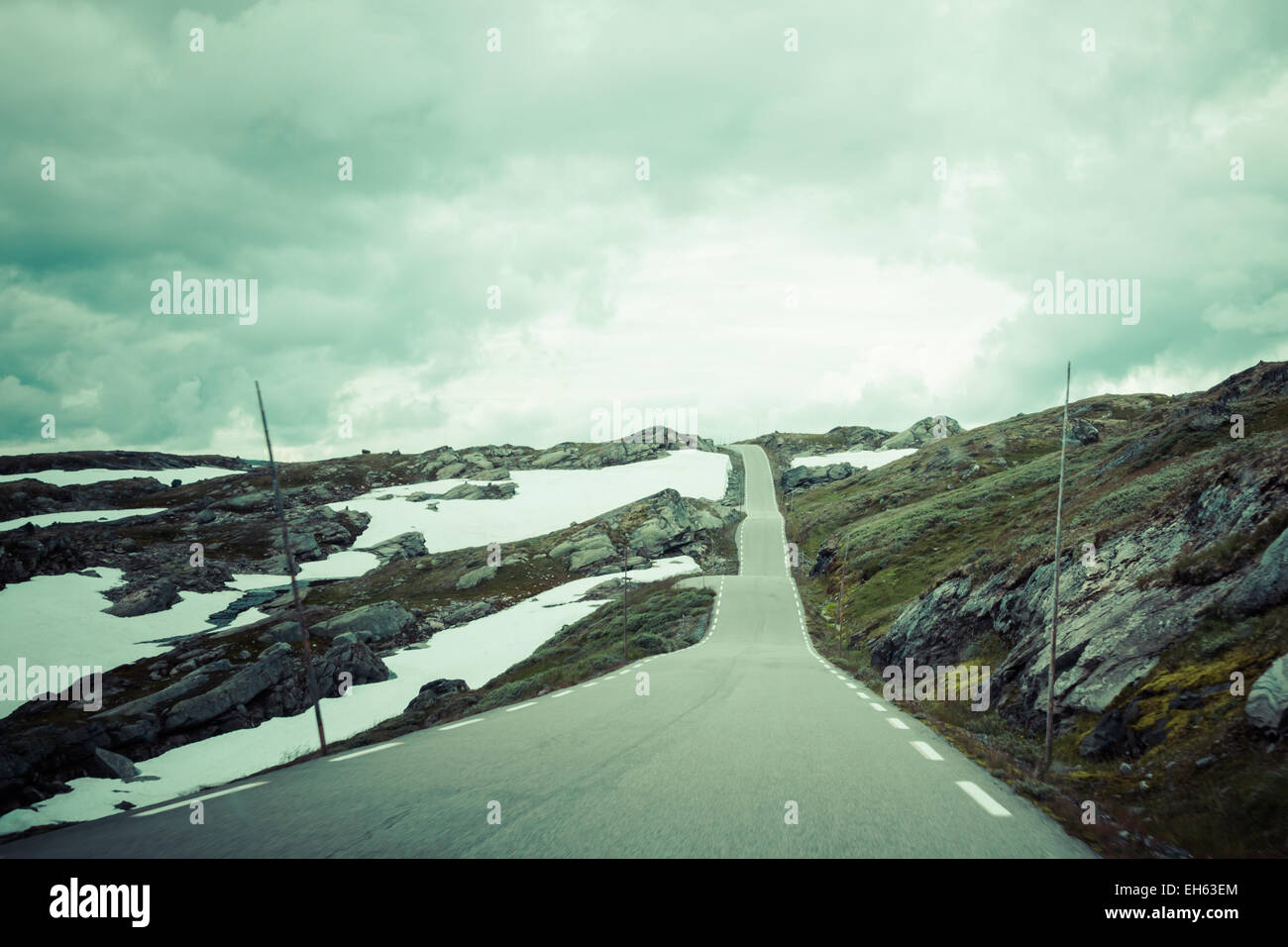 Des paysages de montagne dans le parc national de Jotunheimen en Norvège Banque D'Images