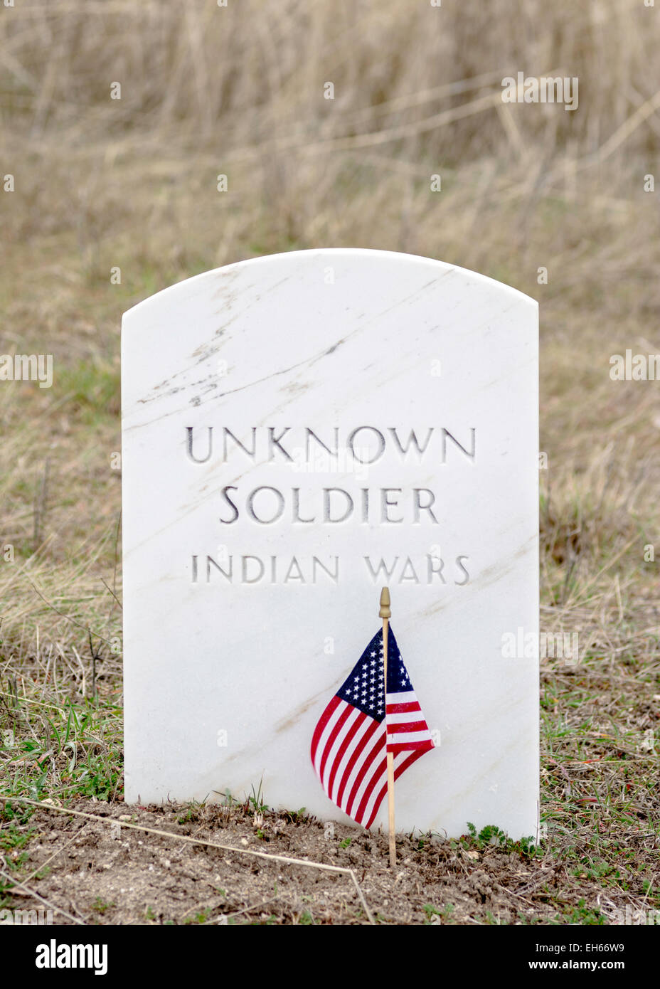 Des pierres tombales militaires avec des drapeaux Banque D'Images