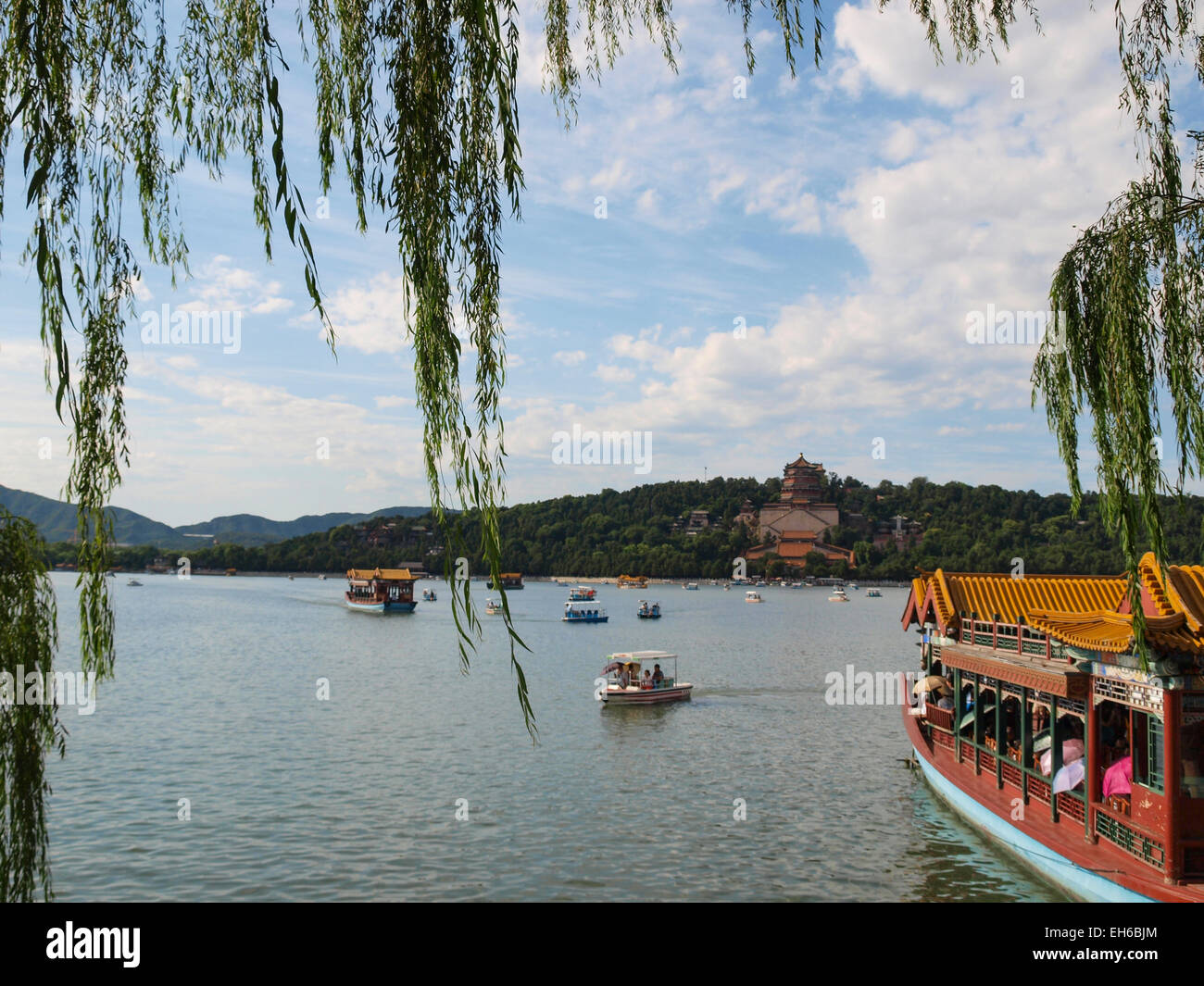 Palais d'été de Beijing au lac Kunming, Chine Banque D'Images