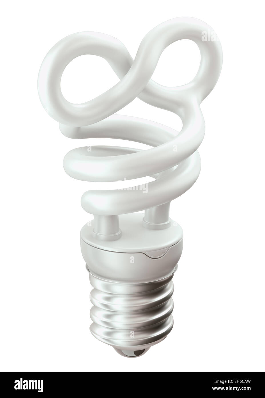Infinité ampoule symbole isolated over white background Banque D'Images