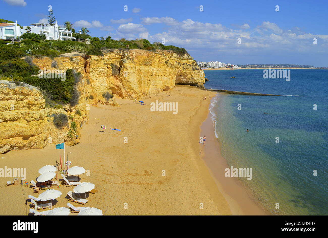 Cova Redonda Beach, Armacao De Pera, Algarve, Portugal Banque D'Images