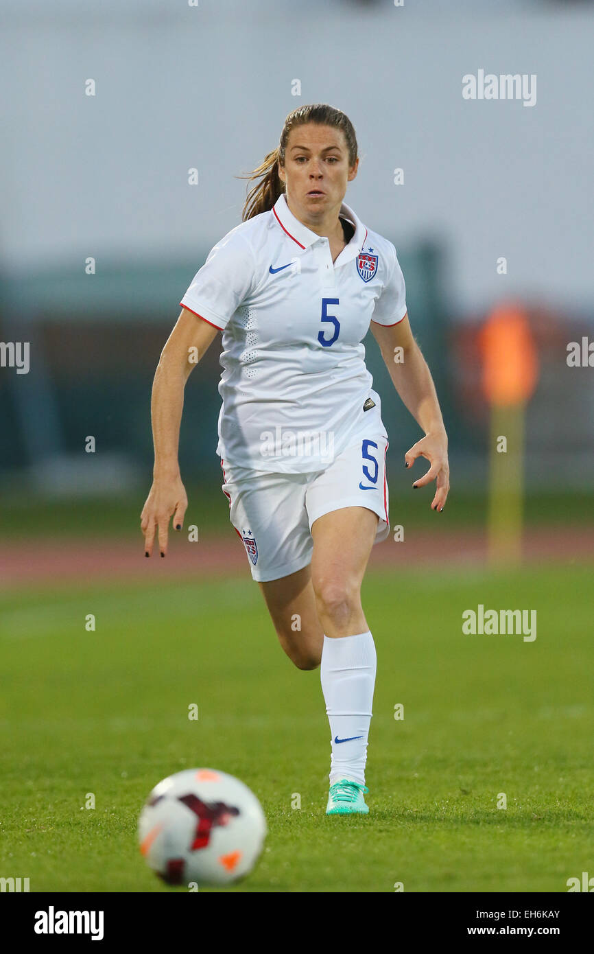 OHara Kelley (USA), le 6 mars 2015 - Football : Algarve Women's Football Cup 2015 match du groupe B entre USA - Suisse au Stade Municipal de VRS, Antonio, le Portugal. (Photo de YUTAKA/AFLO SPORT)[1040] Banque D'Images