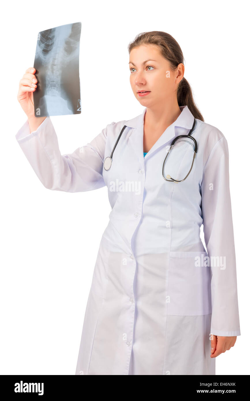 Médecin radiologue examine le squelette photo Banque D'Images