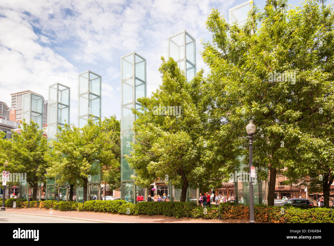 New England Holocaust Memorial, Boston, Massachusetts, USA Banque D'Images