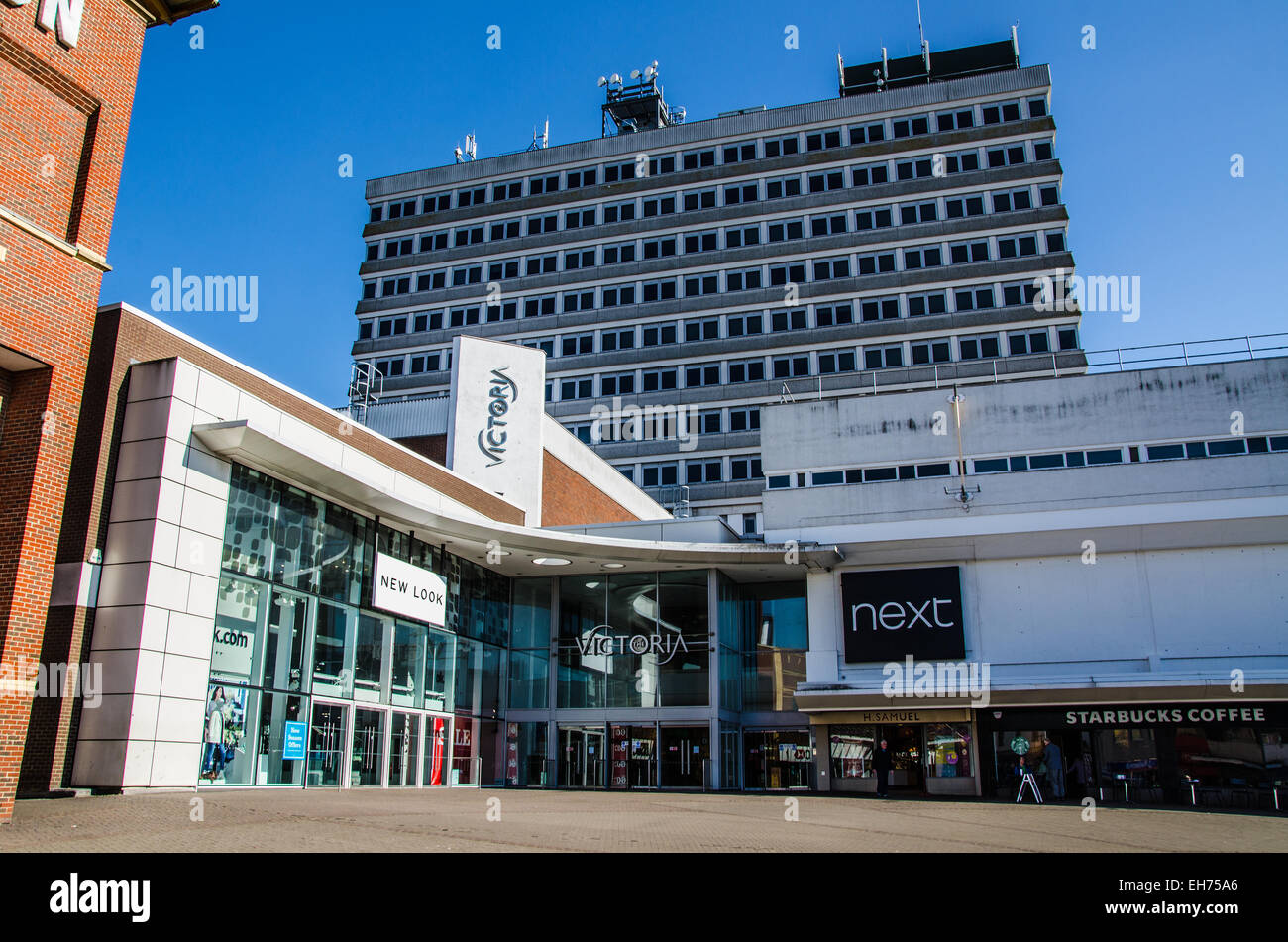 Centre commercial Victoria. Beaucoup de centre-ville de Southend on Sea a été développé pour le commerce et de la vente au détail, y compris le 'Victoria' shopping centre Banque D'Images