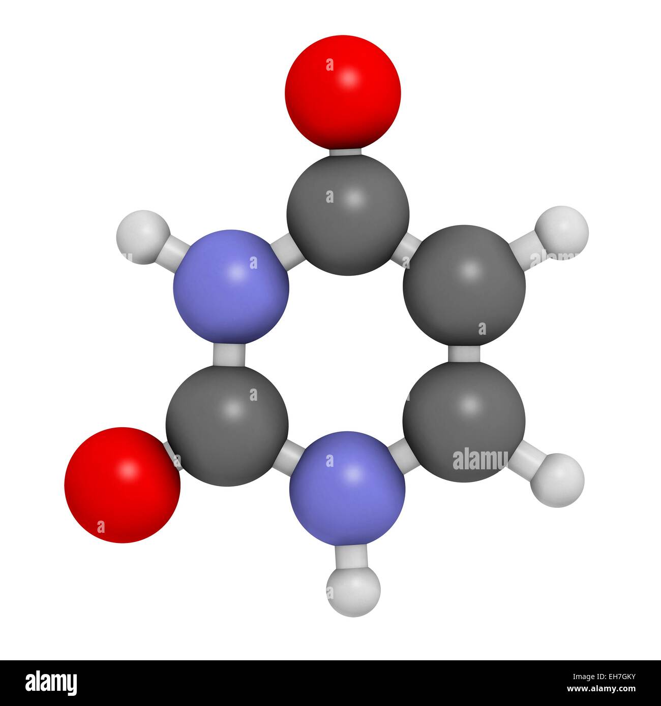 Molécule uracile nucleobase Banque D'Images