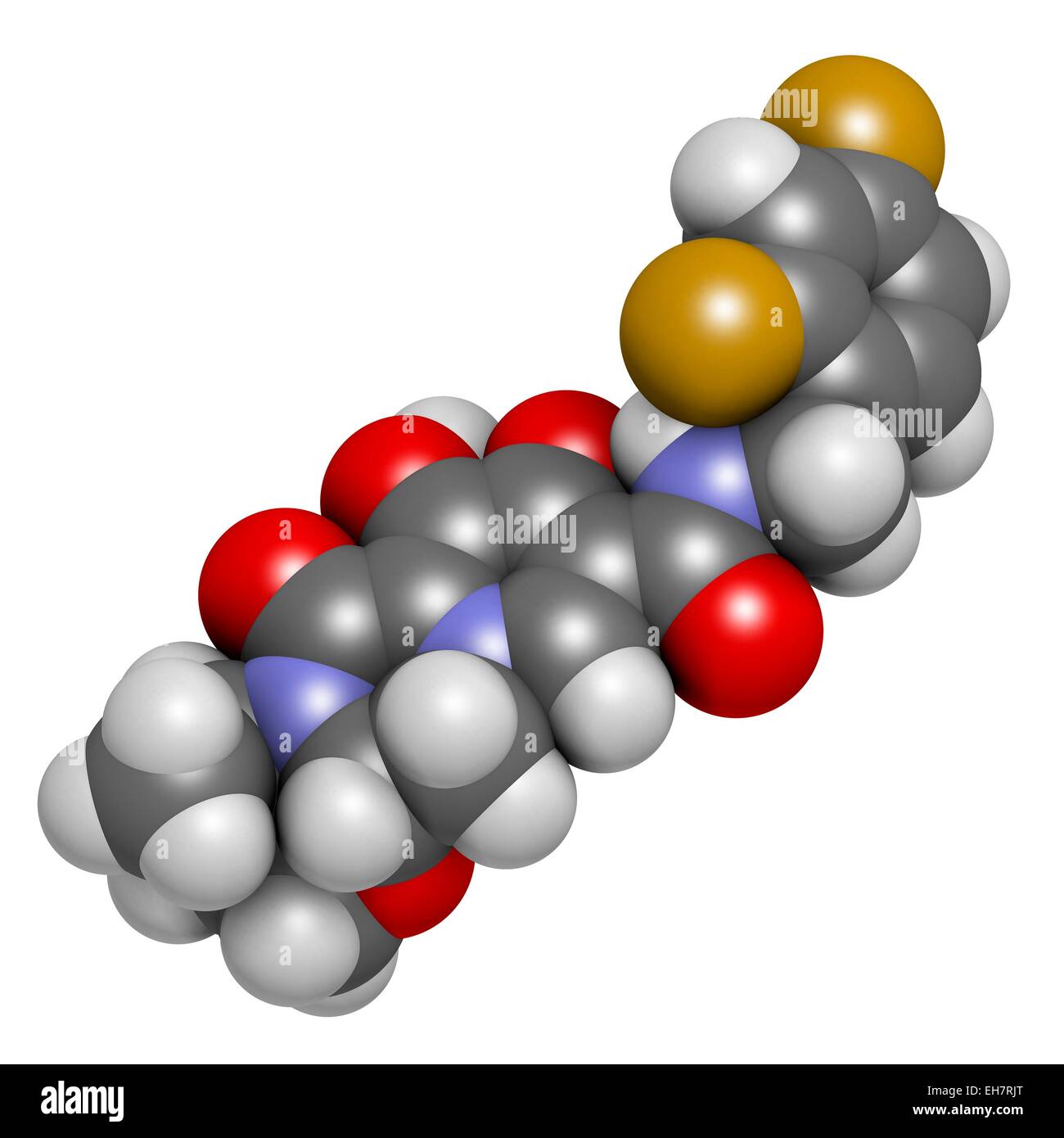 Le VIH Dolutegravir molécule pharmaceutique Banque D'Images