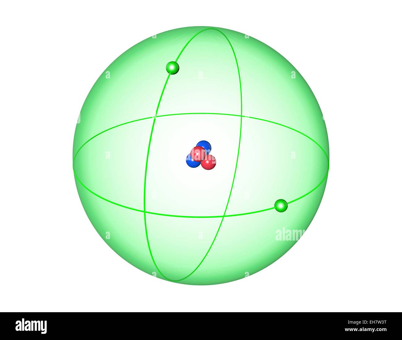 L'hélium, illustration Banque D'Images