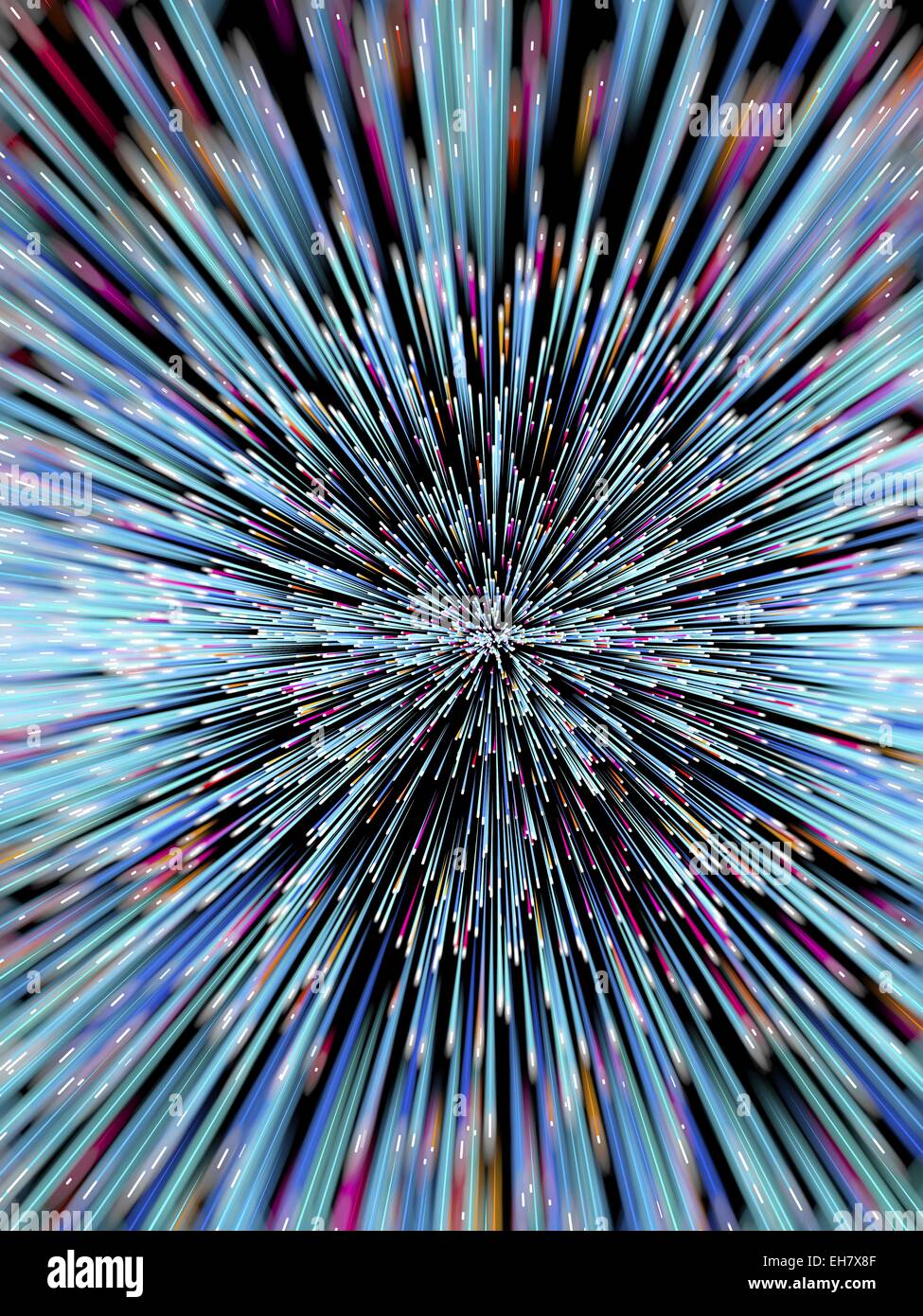 Rayons de particules, artwork Banque D'Images
