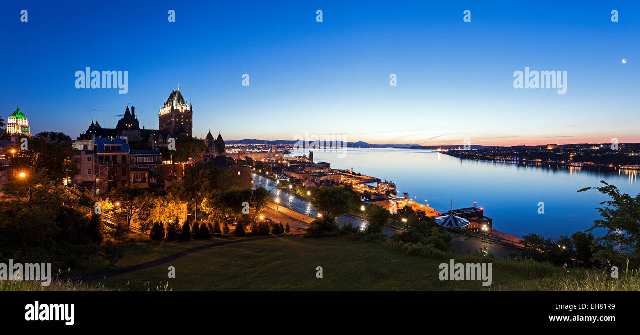 Panorama de la ville de Québec - Québec, Québec, Canada. Banque D'Images