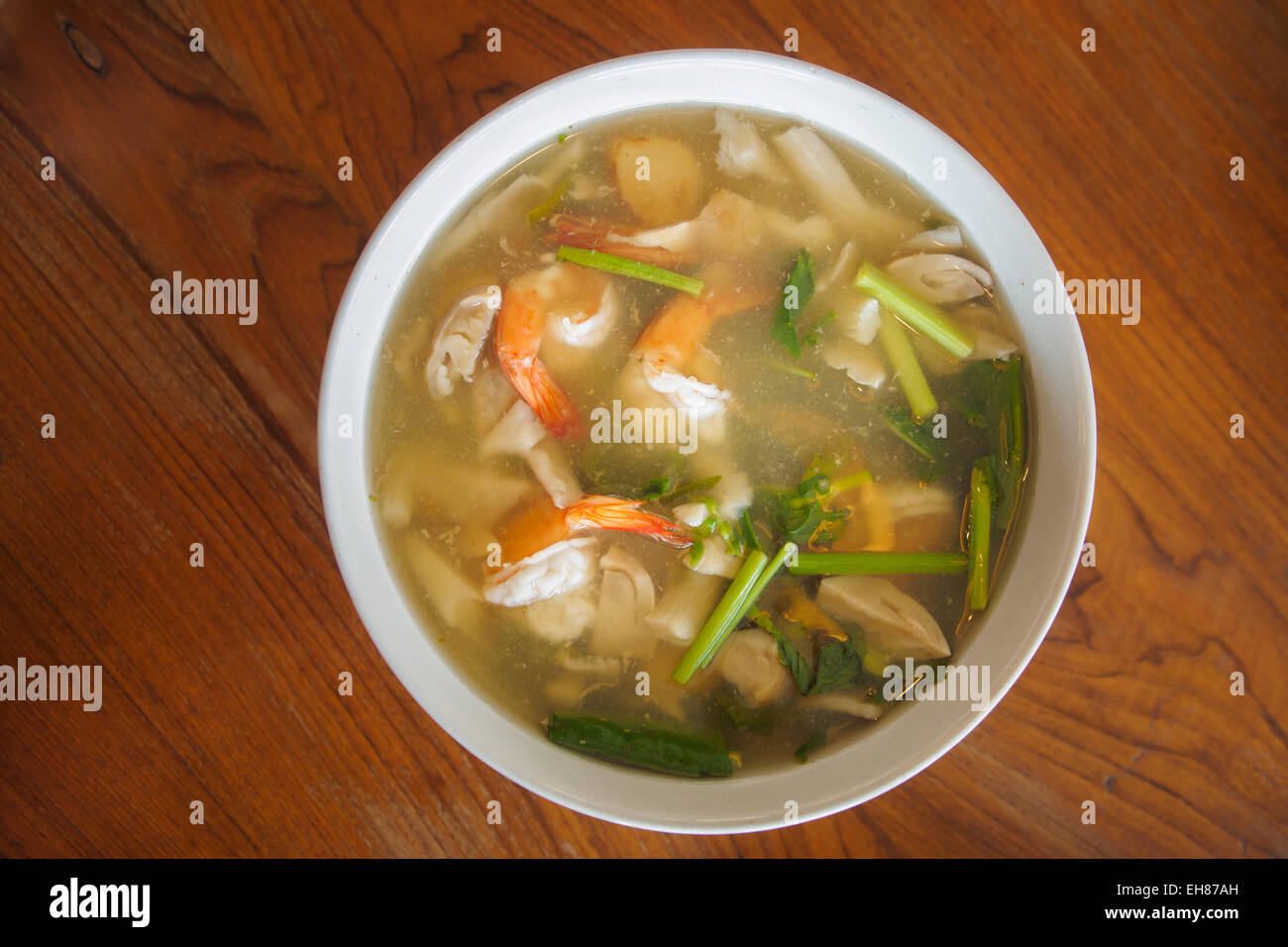 Tom Yum Goong, soupe thai food Banque D'Images