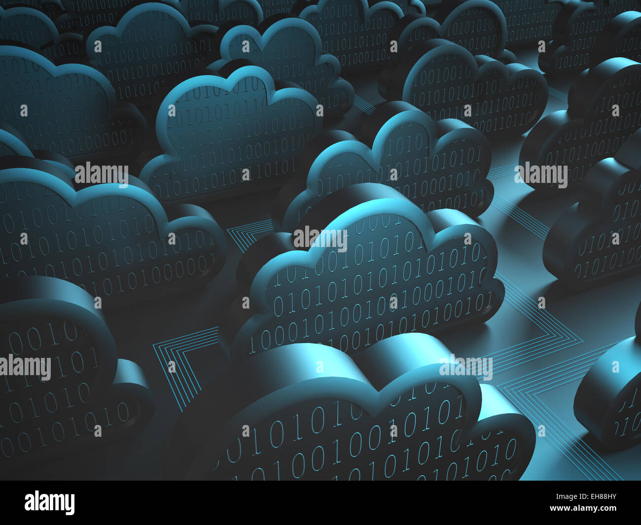 Arrière-plan de l'image concept de cloud computing. Banque D'Images