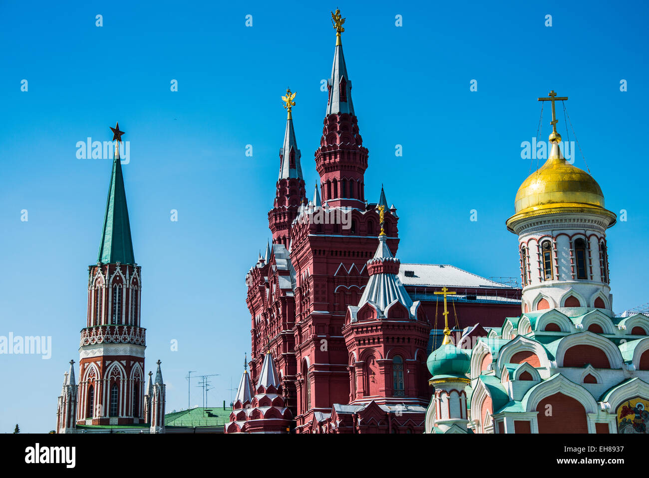 Musée Historique de l'État, de la Place Rouge, Moscou, Russie Banque D'Images