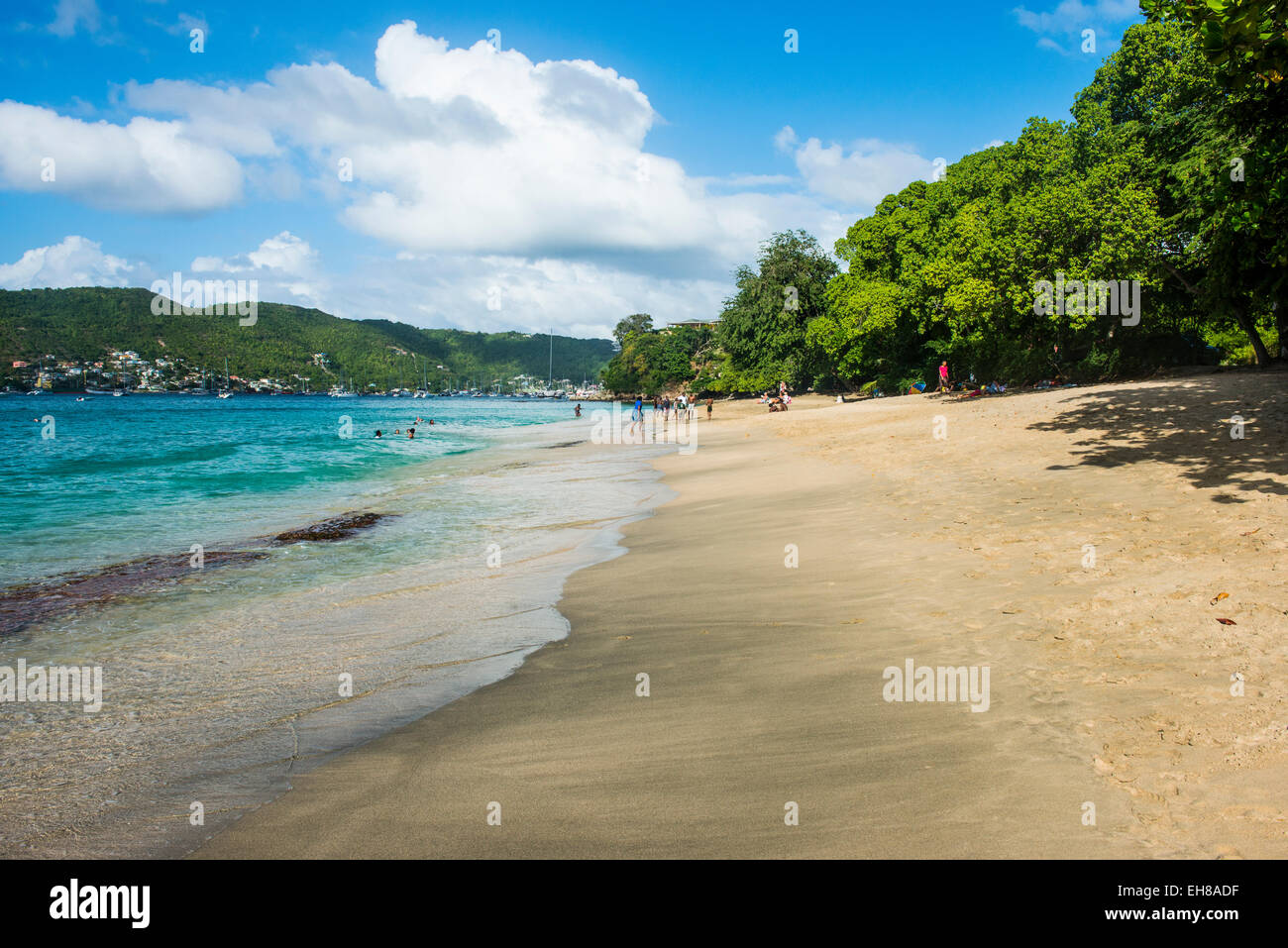 Partie inférieure de la baie, Bequia, les Grenadines, Saint Vincent et les Grenadines, îles du Vent, Antilles, Caraïbes, Amérique Centrale Banque D'Images