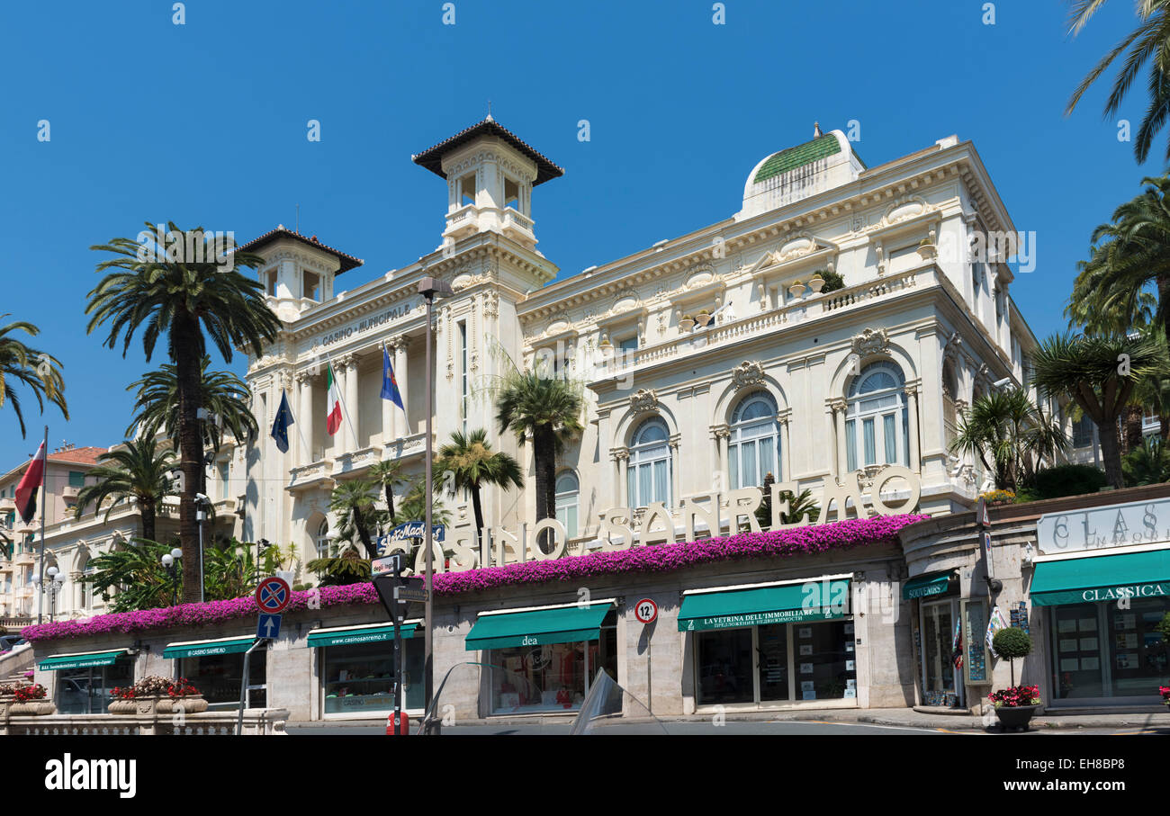 Le casino de San Remo, Italie, Europe Banque D'Images