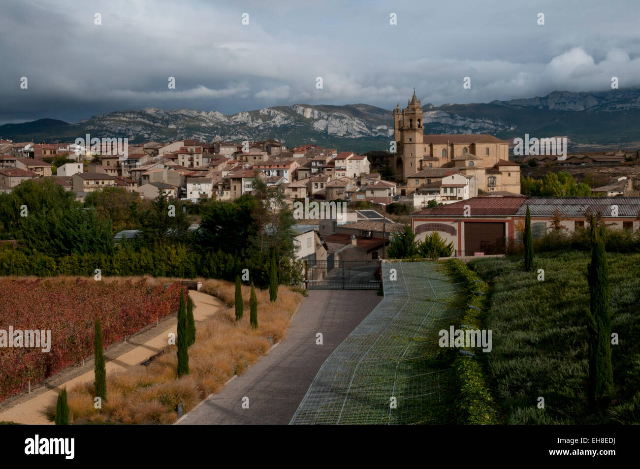 Elciego Village, La Rioja Banque D'Images