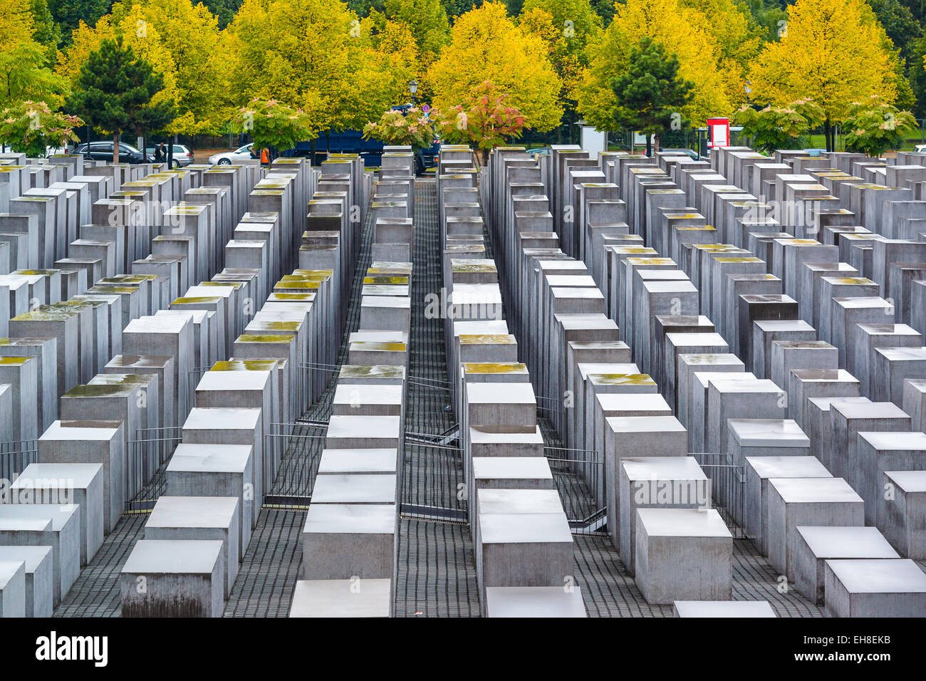 Berlin, Allemagne à l'holocauste des monuments. Banque D'Images