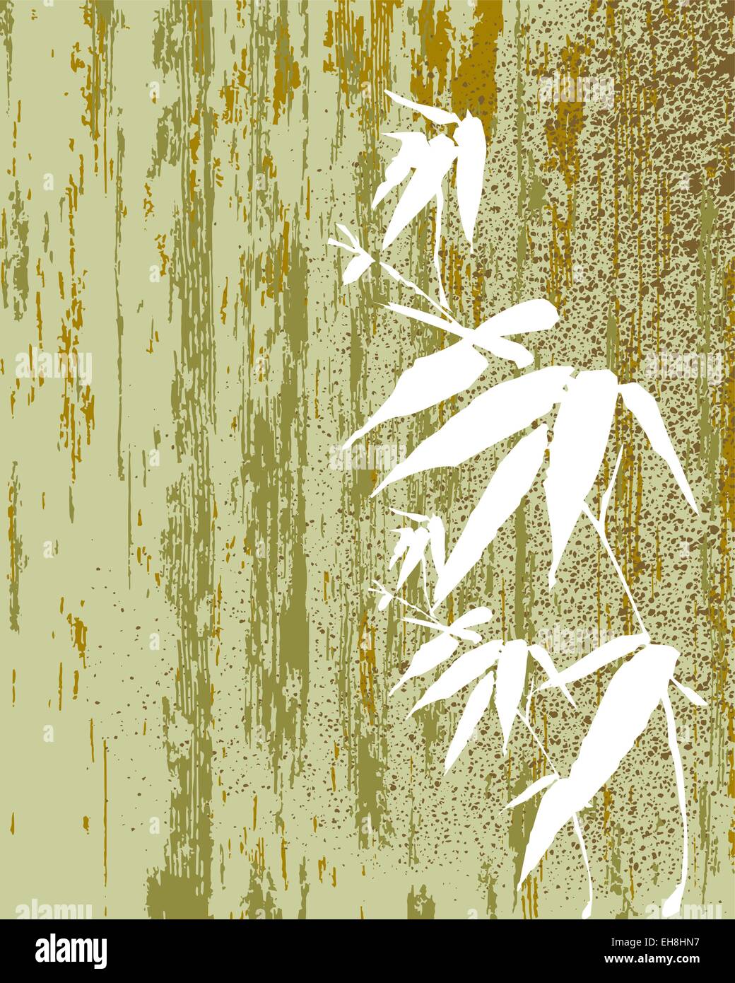 Bambou Zen texture vintage illustration. Vecteur EPS10. Illustration de Vecteur