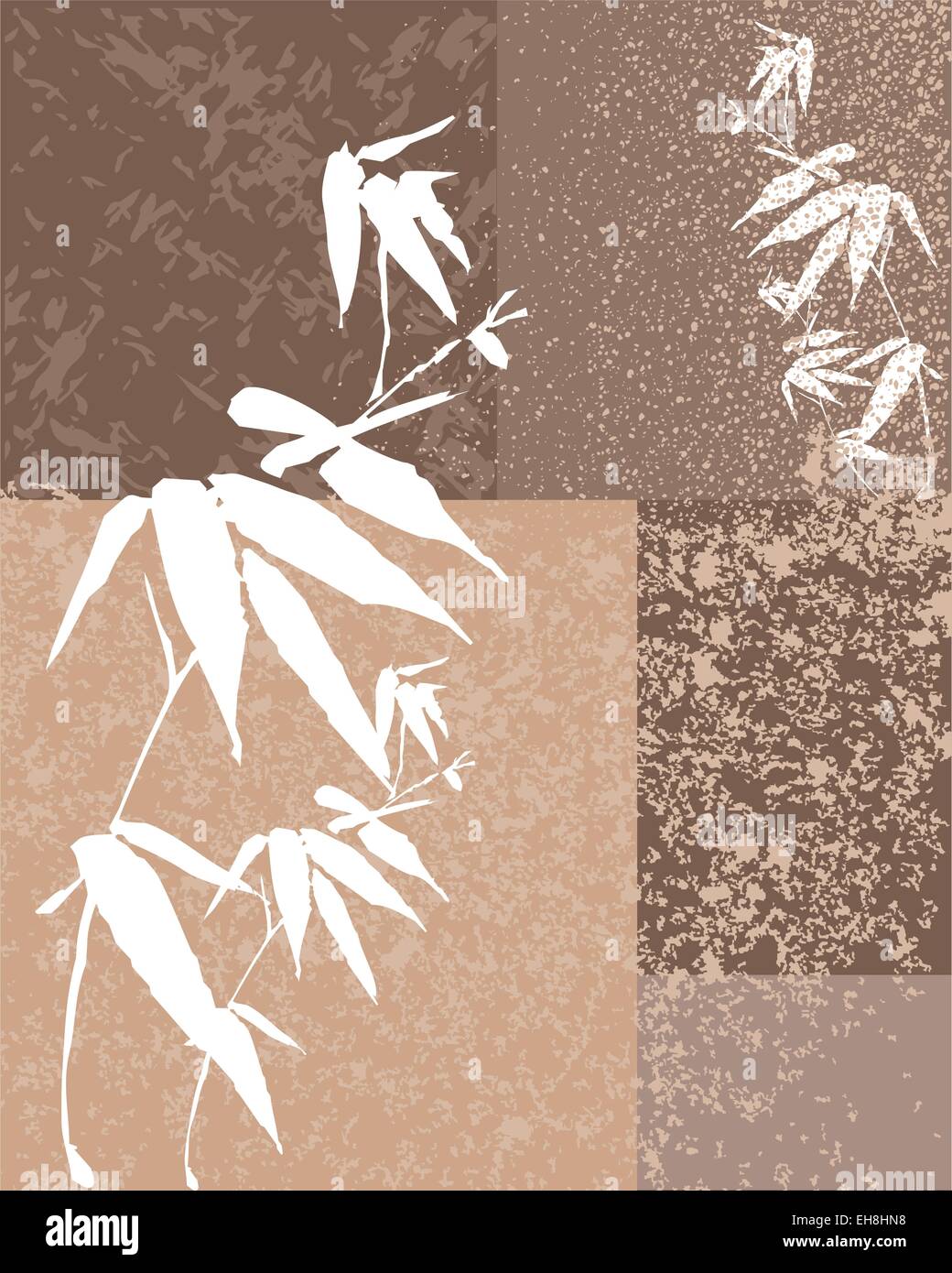 Bambou Zen texture vintage patchwork illustration arrière-plan. Vecteur EPS10. Illustration de Vecteur