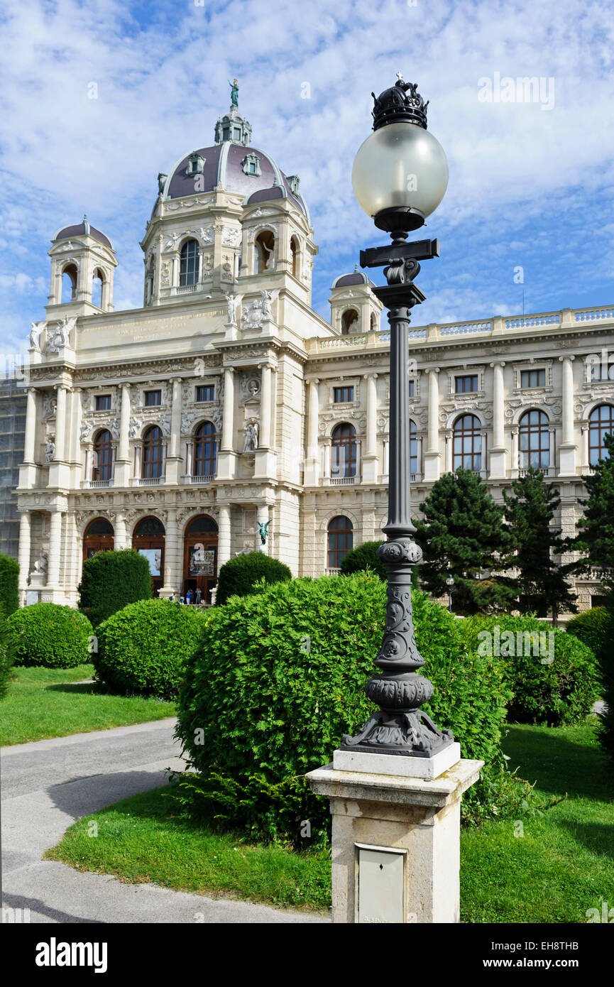 L'extérieur de l'histoire de l'Art Museum de Vienne, en Autriche. Banque D'Images