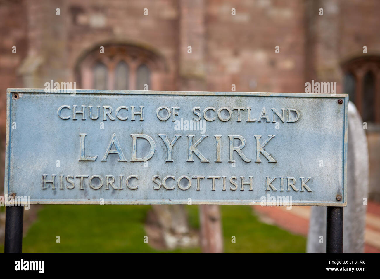 Historique ladykirk kirk écossais Banque D'Images
