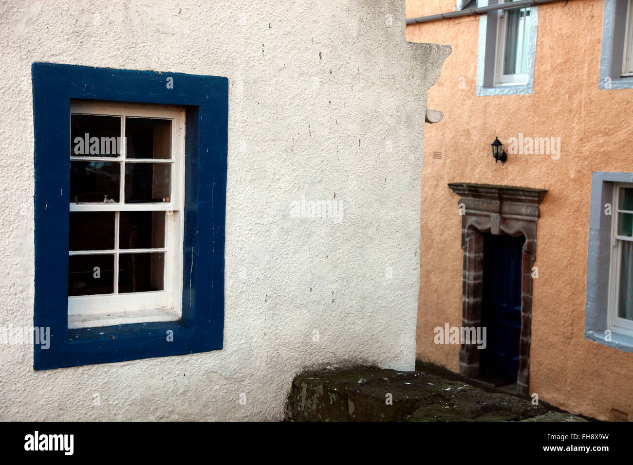 L'architecture vernaculaire en écossais d'Anstruther. Banque D'Images