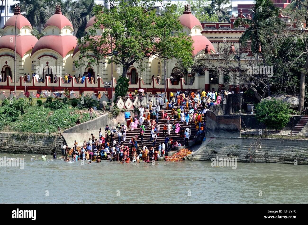 Kalkutta ; Dakshineswar Kali Temple Banque D'Images
