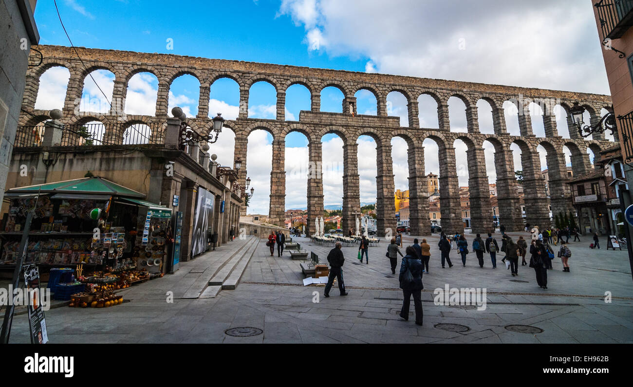 Aqueduc de Ségovie Banque D'Images