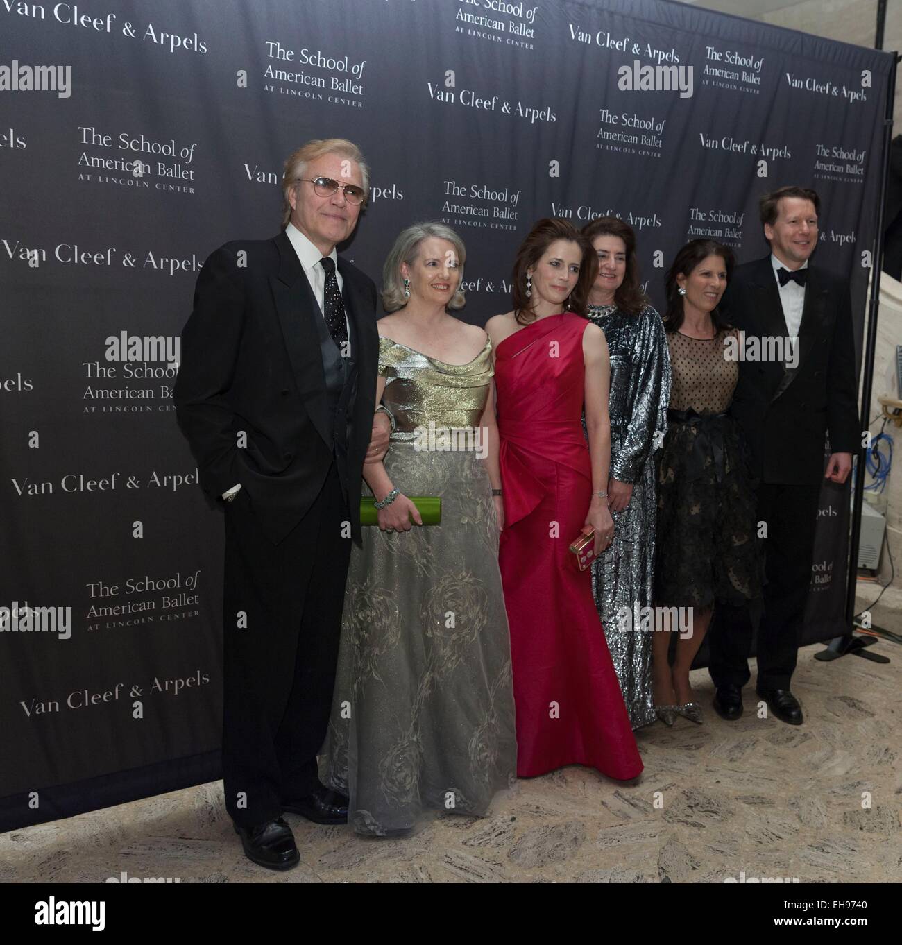New York, NY, USA. Mar 9, 2015. Peter Martins, Serena Lese, Joyce Giuffra, Laura, Marjorie Van Dercook Zeckendorf, Nicolas Luchsinger aux arrivées pour la School of American Ballet 2015 Winer Ball, David H. Koch Theater au Lincoln Center, New York, NY Ma Banque D'Images