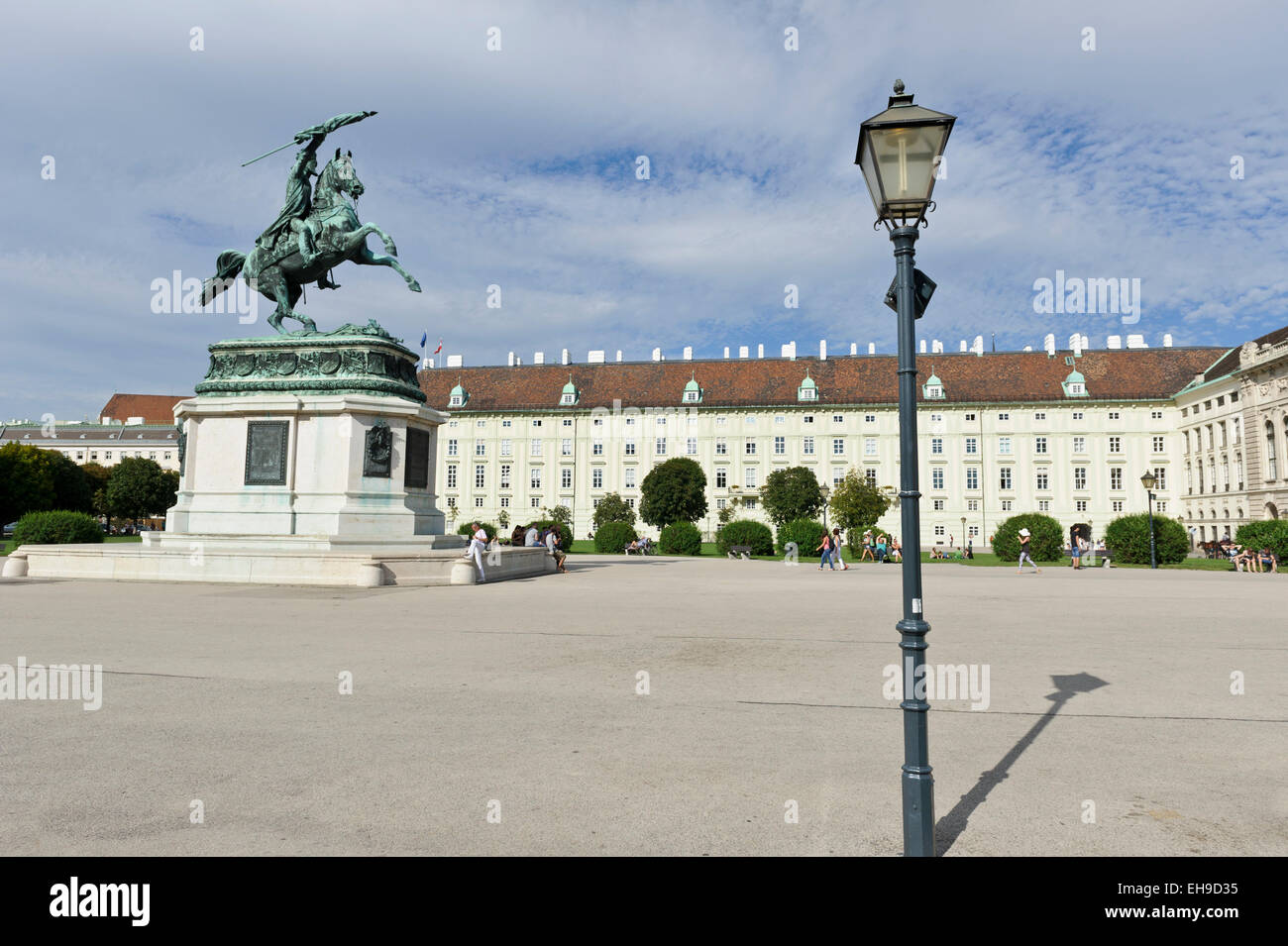 Statue de l'Archiduc Karl-Ludwig-John sur Heldenplatz, Vienne, Autriche. Banque D'Images