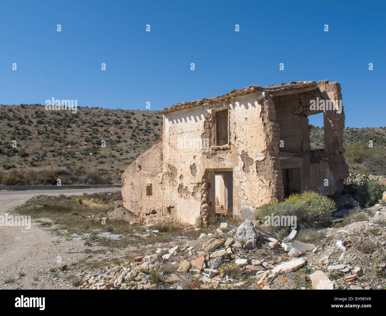 Villa espagnole abandonnée Banque D'Images