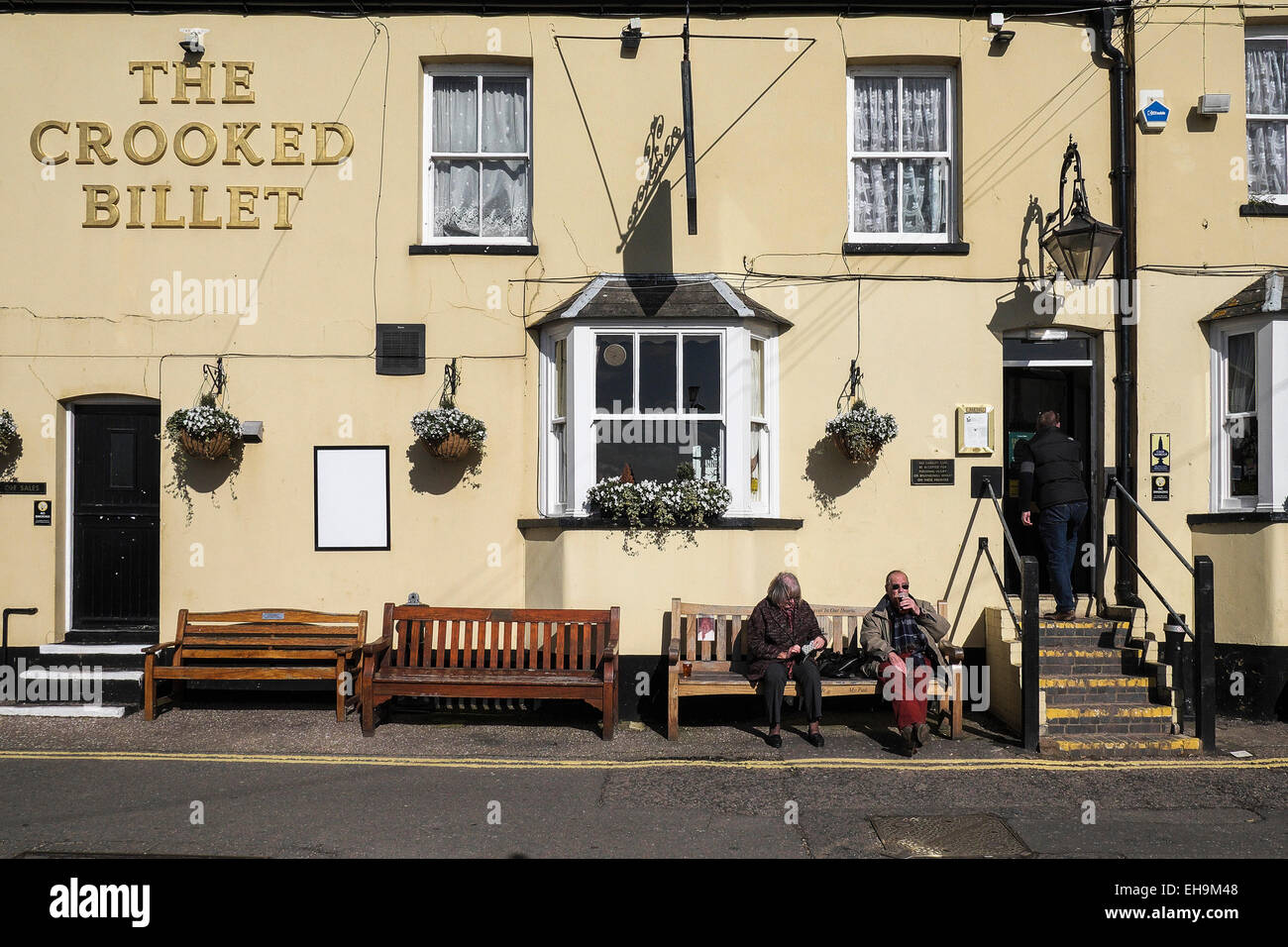 The Crooked Billet pub à Leigh on Sea dans l'Essex. Banque D'Images