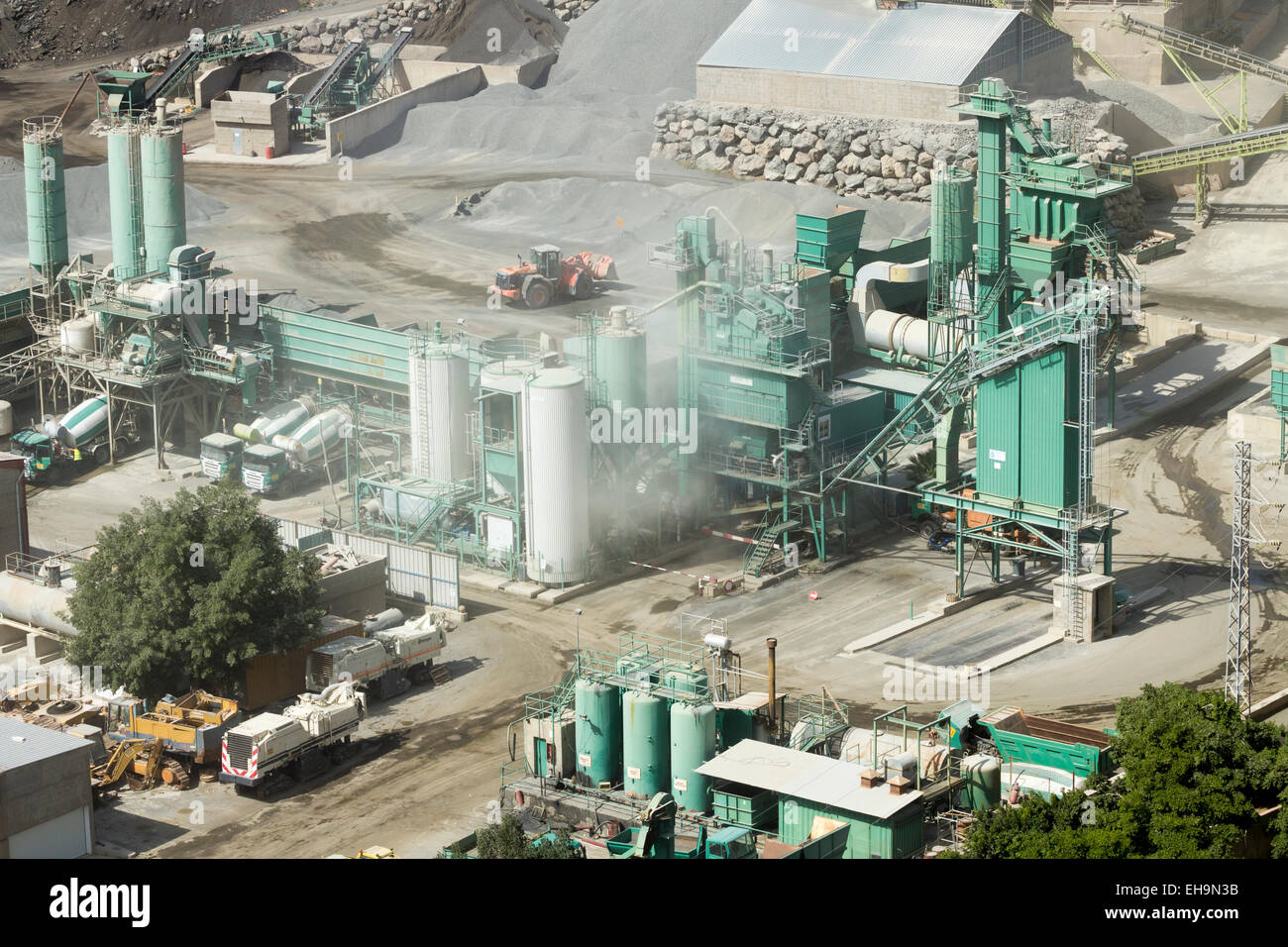 L'usine de ciment, Espagne Banque D'Images