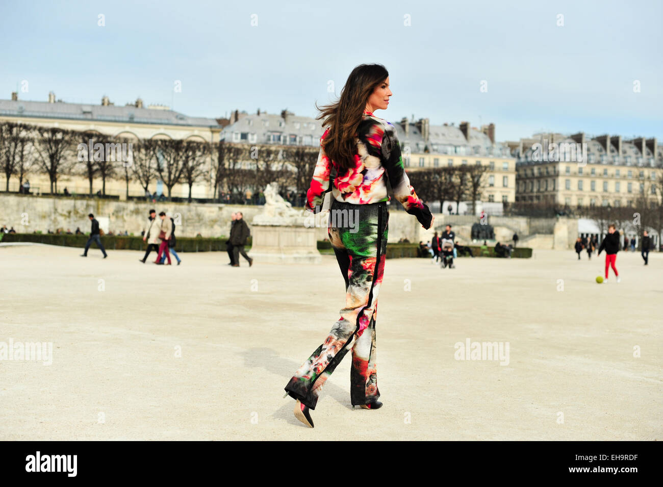 Christina Pitanguy arrivant au défilé Elie Saab à Paris - 7 mars 2015 - Photo : Manhattan piste/Mindesthonorar Céline Gaille /50,- EUR / frais minimum 50,- EUR/photo alliance Banque D'Images