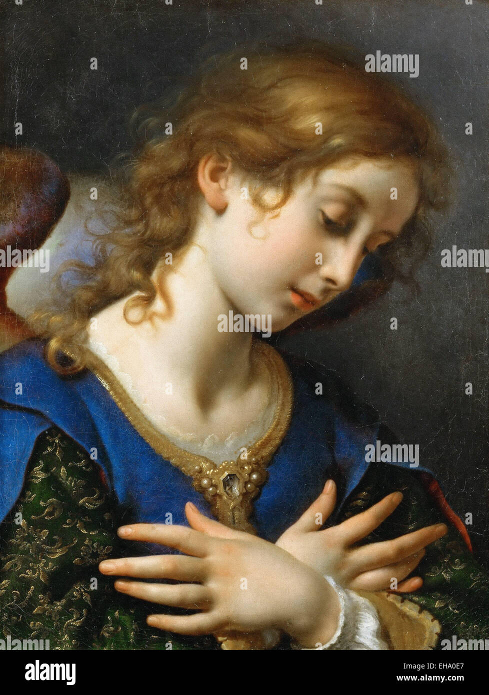 Carlo Dolci l'Ange de l'Annonciation Banque D'Images