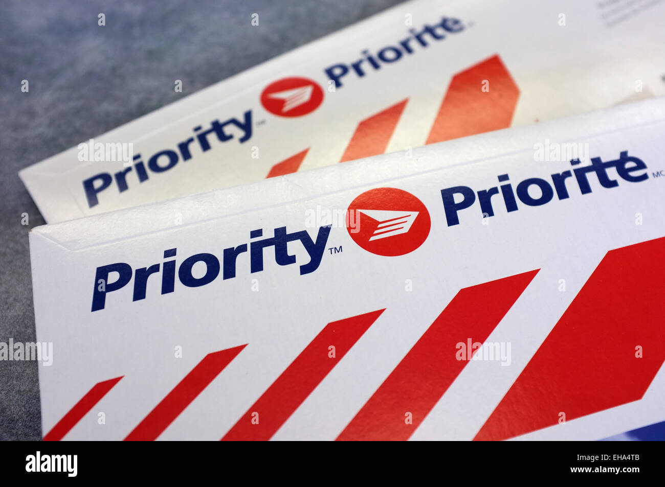 Postes Canada Lettre d'emballage de la livraison du courrier post Banque D'Images