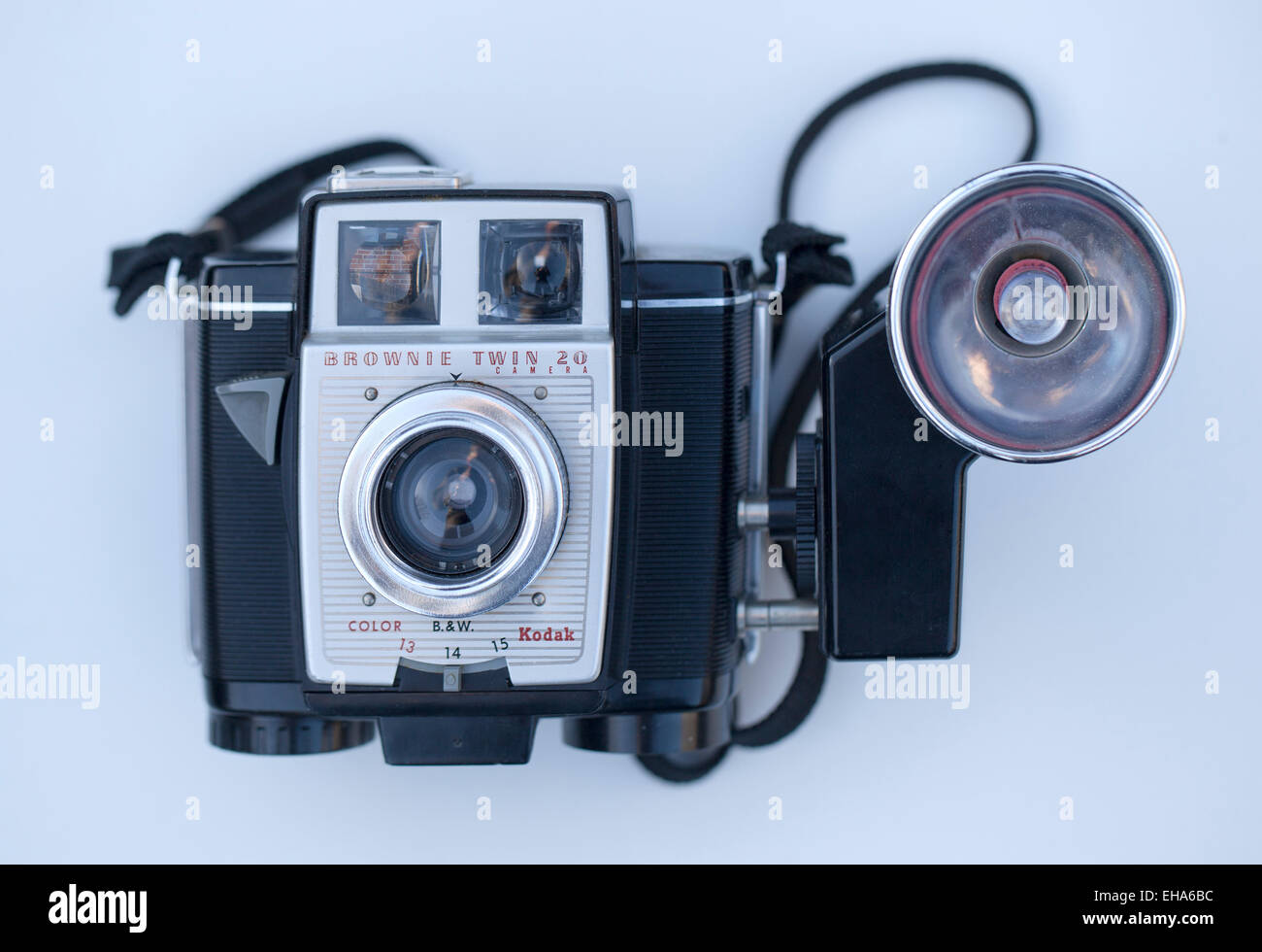 Brownie Kodak Vintage Twin 20 Appareil photo avec flash Banque D'Images