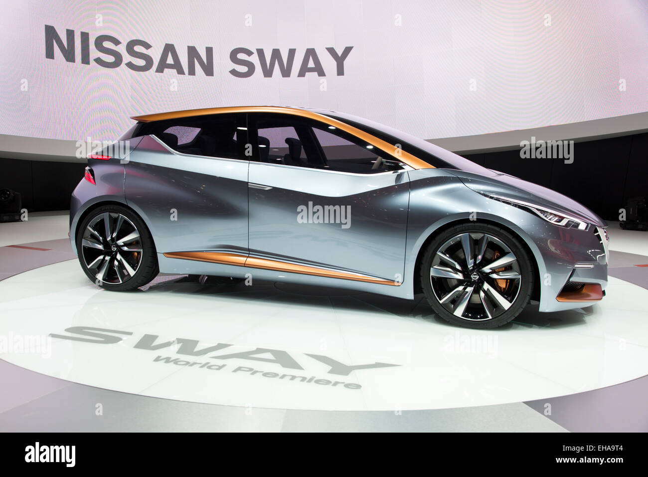 Débattement Nissan concept au salon de Genève 2015 Banque D'Images