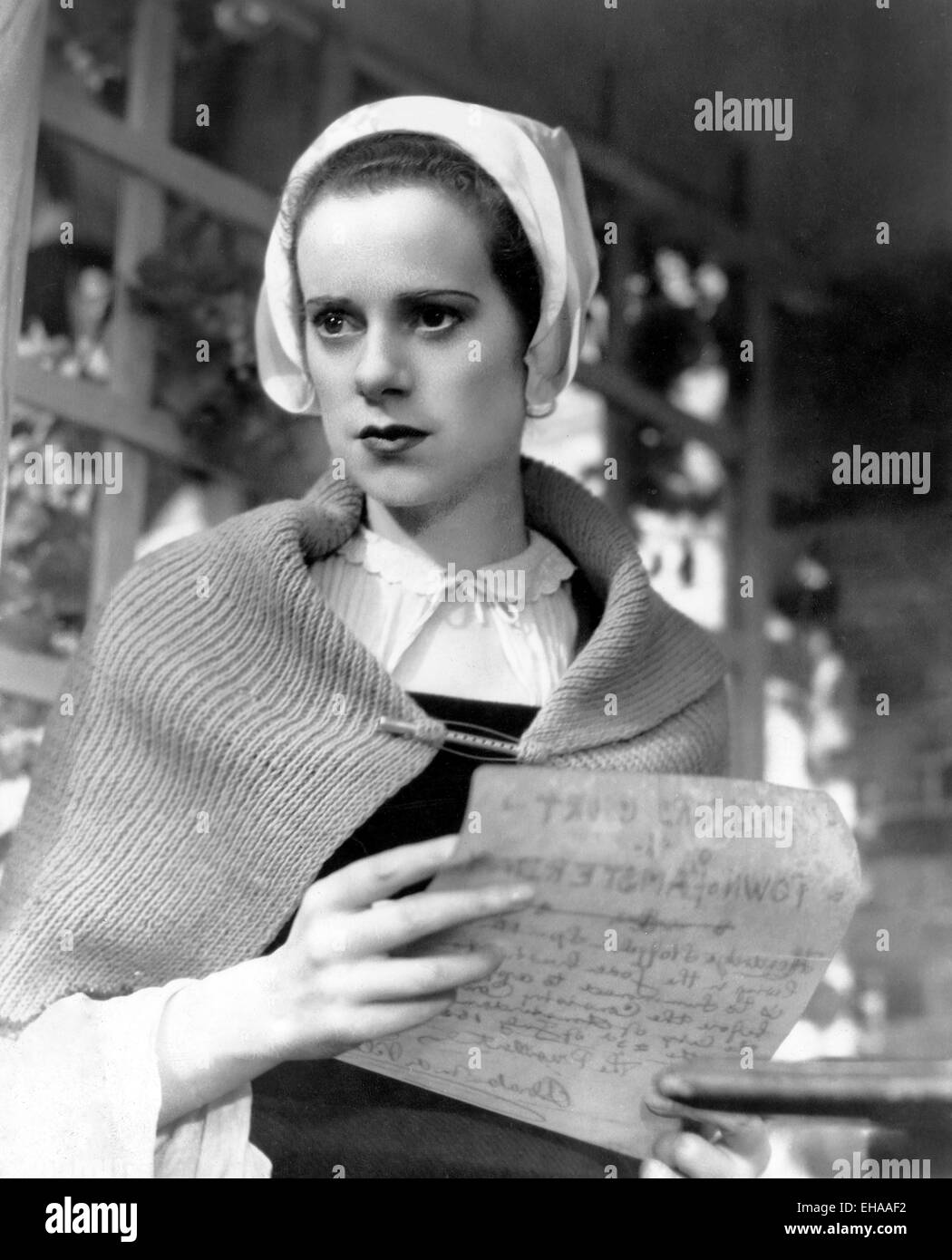 Elsa Lanchester, sur-ensemble du film 'Rembrandt', 1936 Banque D'Images