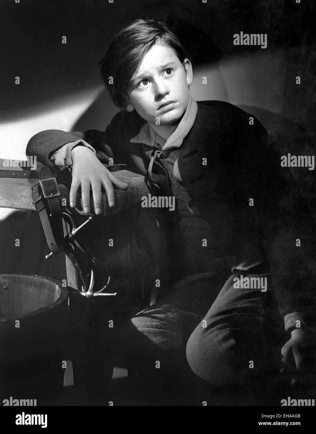 Roddy McDowall, sur-ensemble de la Film 'Ssur de fureur : l'histoire de Benjamin Blake', 1942 Banque D'Images