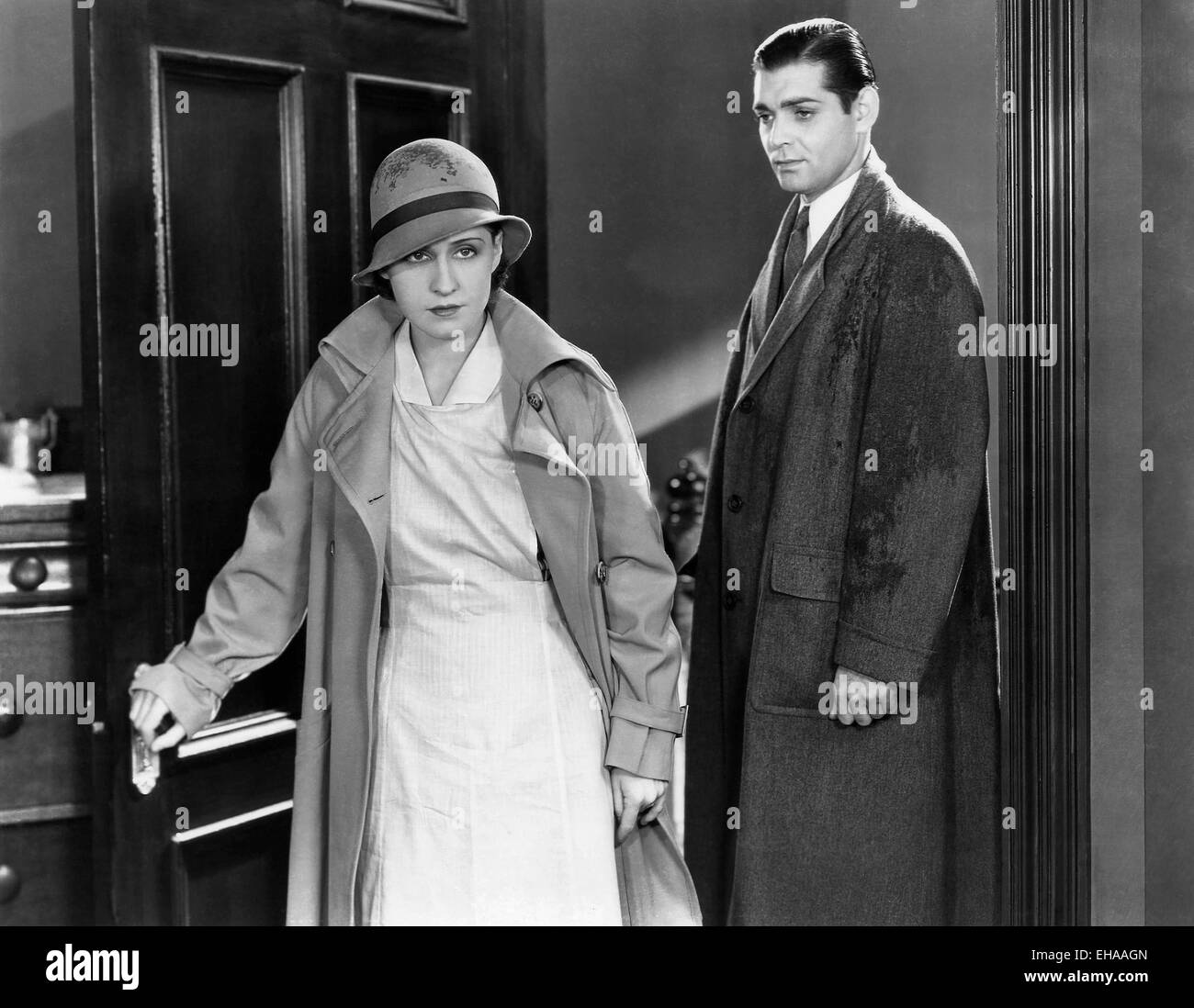 Clark Gable, Norma Shearer, sur-ensemble du film 'étranges Interlude', 1932 Banque D'Images