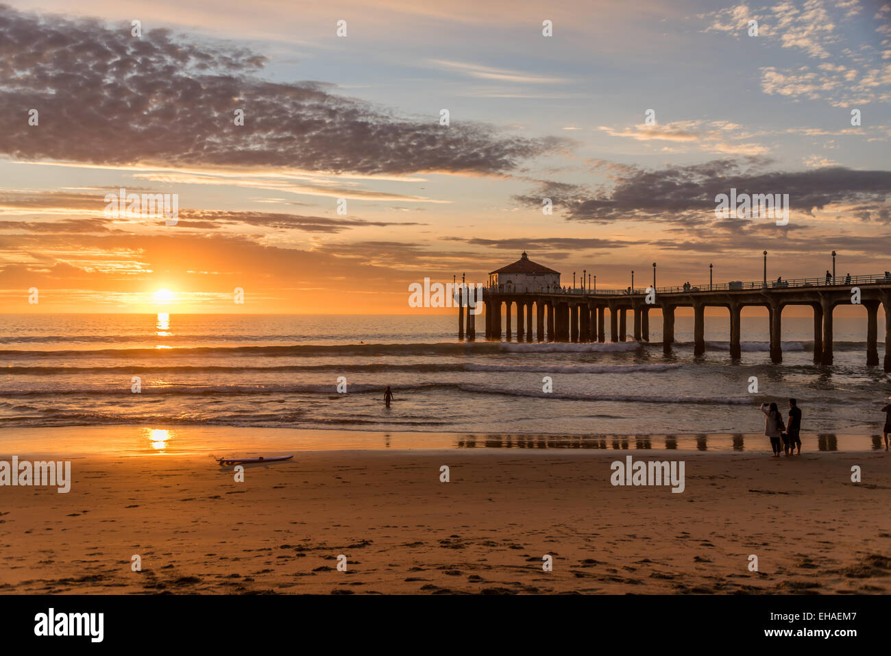 La plage calme Banque D'Images