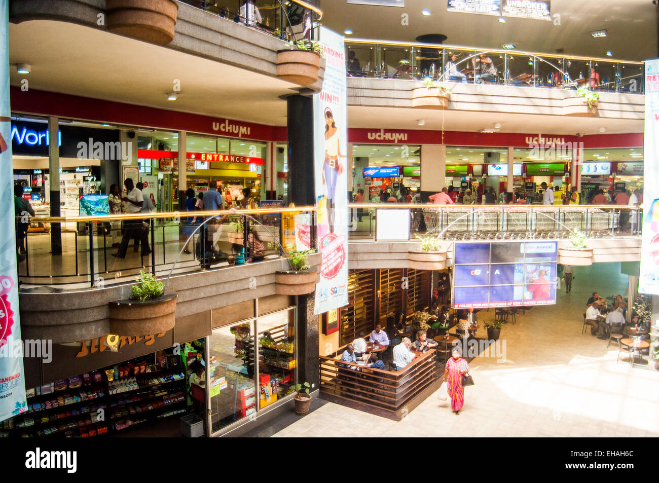 Sarit Centre shopping mall interior, Westlands, Nairobi, Kenya Photo