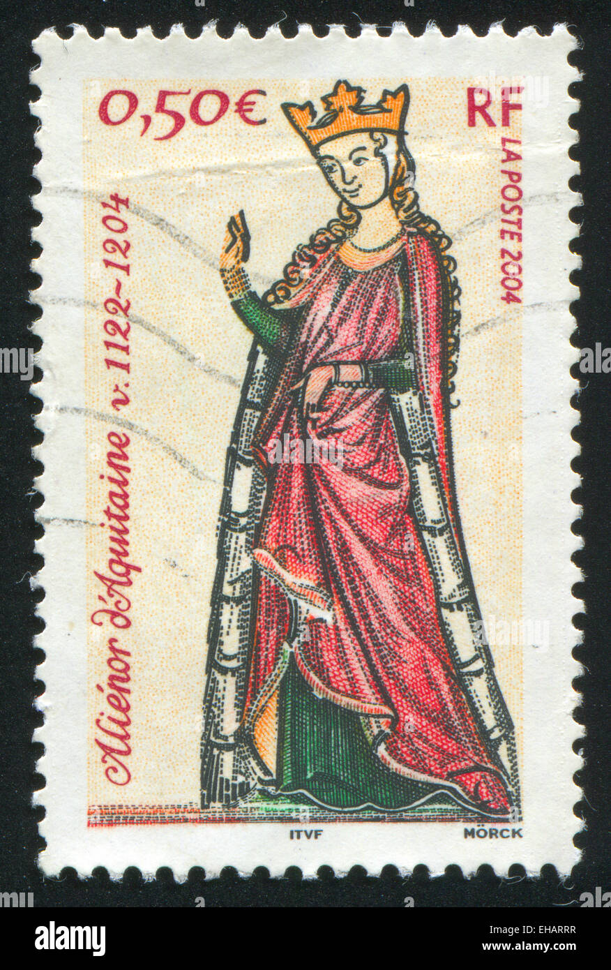 La reine Aliénor d'Aquitaine Banque D'Images