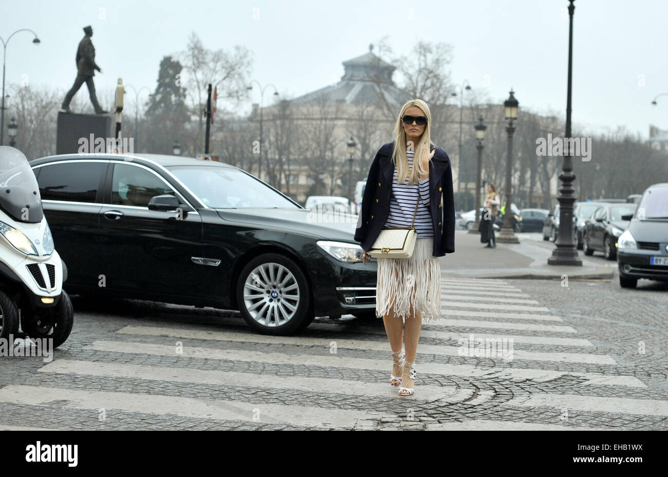 Paris, France. Mar 10, 2015. Kate Hudson éditeur Davidson arrivant à l'automne 2015 défilé Chanel à Paris - mars 10, 2015. Dpa : Crédit photo alliance/Alamy Live News Banque D'Images