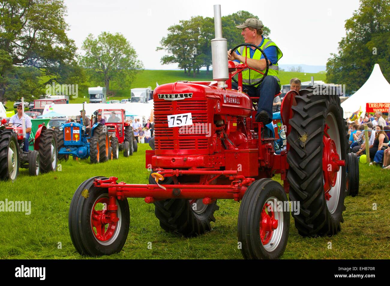 McCormick FARMALL H Classic Tractor. Skelton Show Cumbria, Angleterre, Royaume-Uni. Banque D'Images